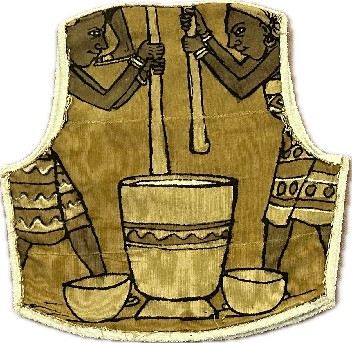 African Mud Cloth Vest