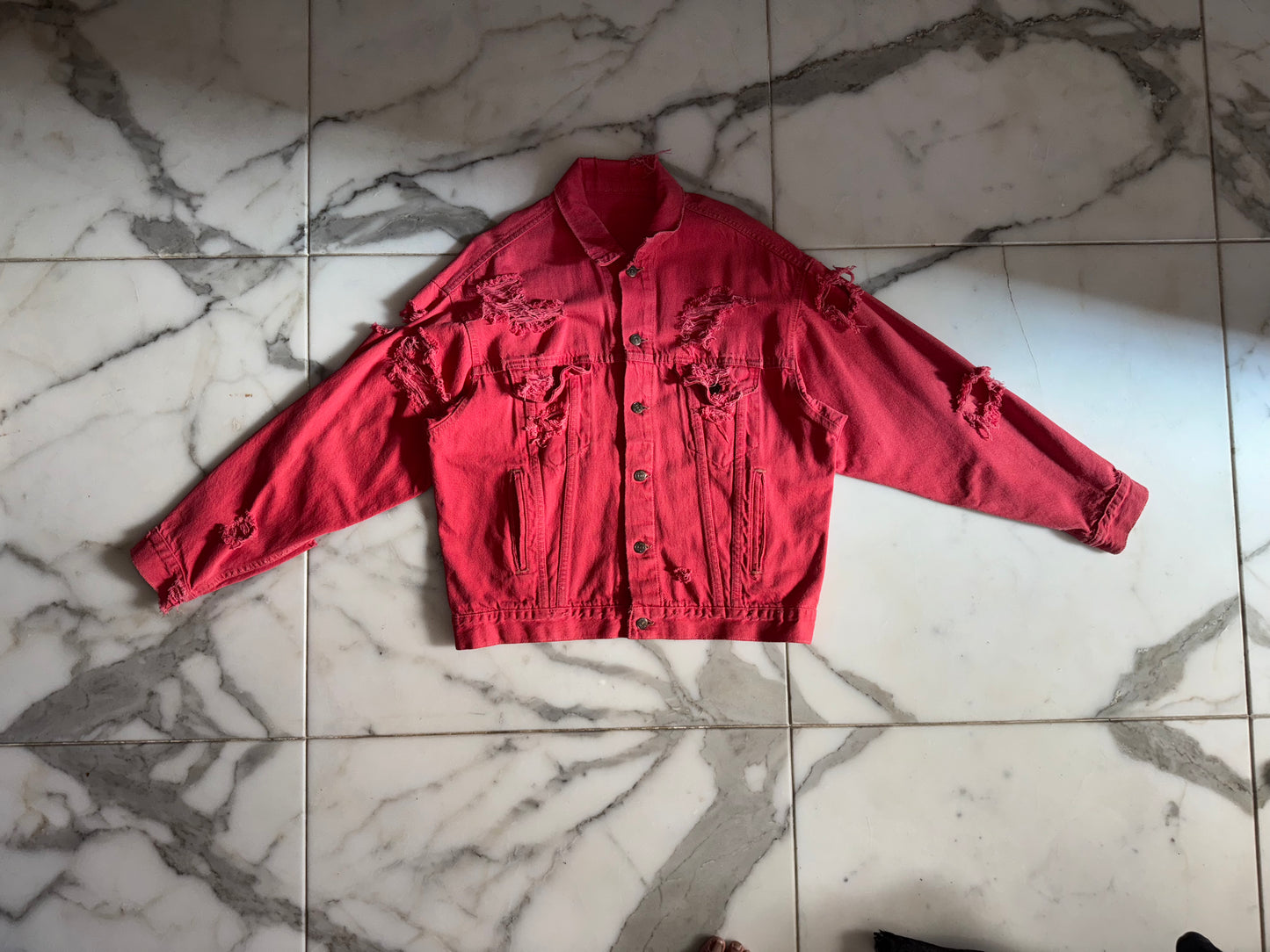 Distressed MITH Denim Jacket