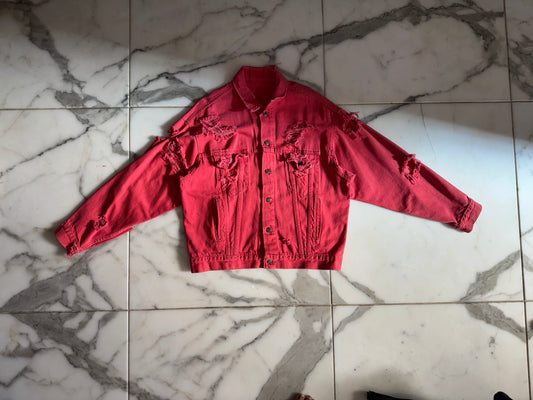 Distressed MITH Denim Jacket