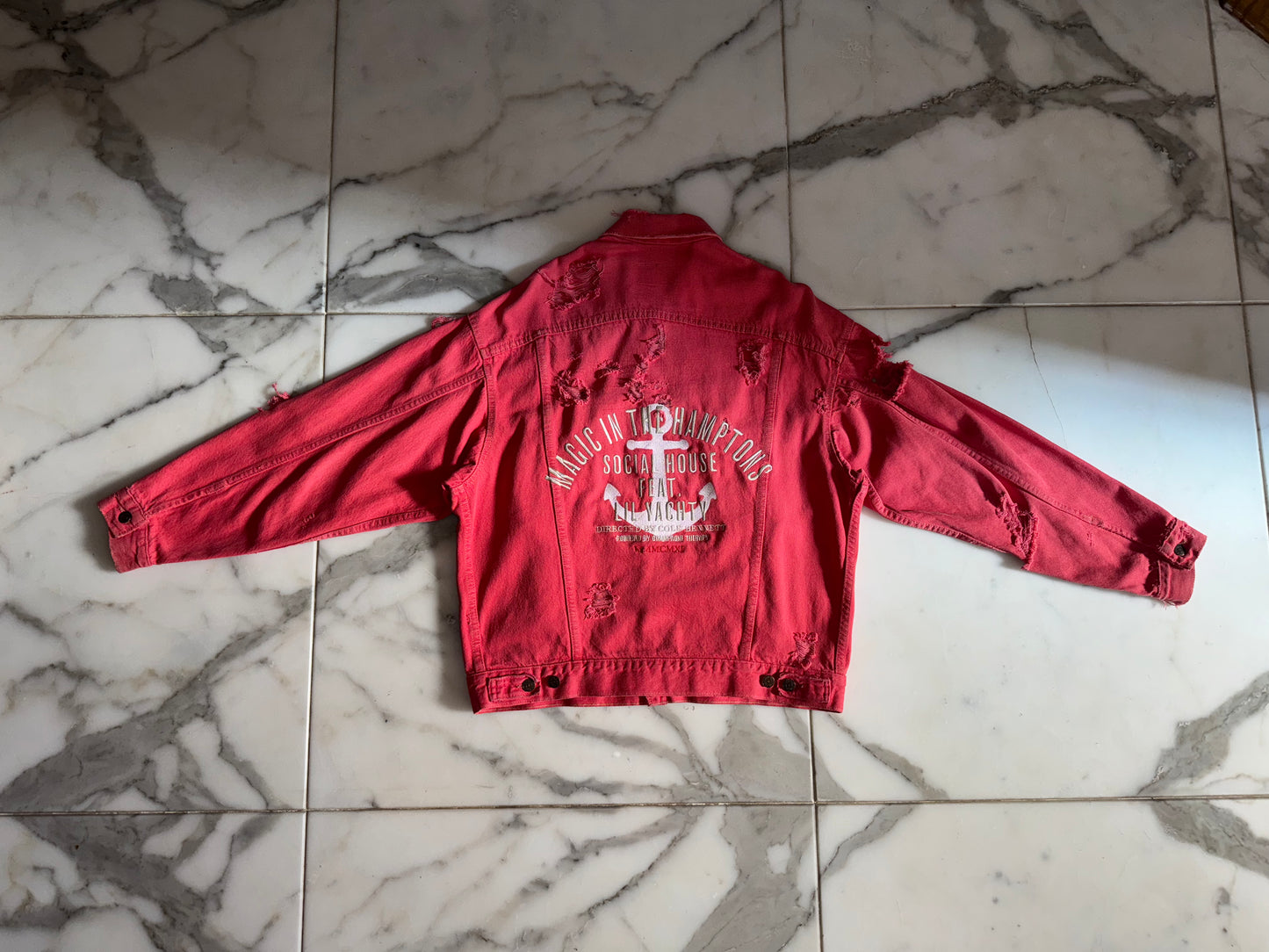 Distressed MITH Denim Jacket