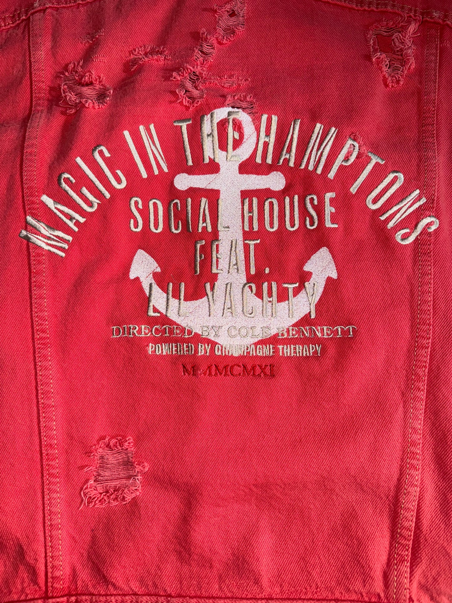 Distressed MITH Denim Jacket