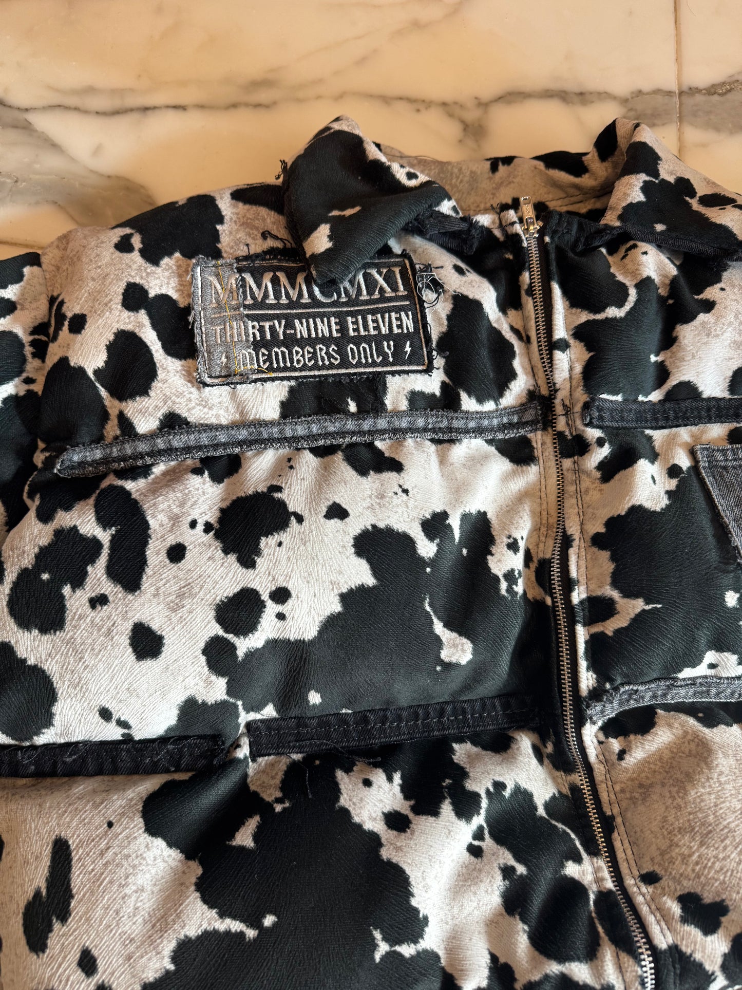 Cowhide Levi Puffer