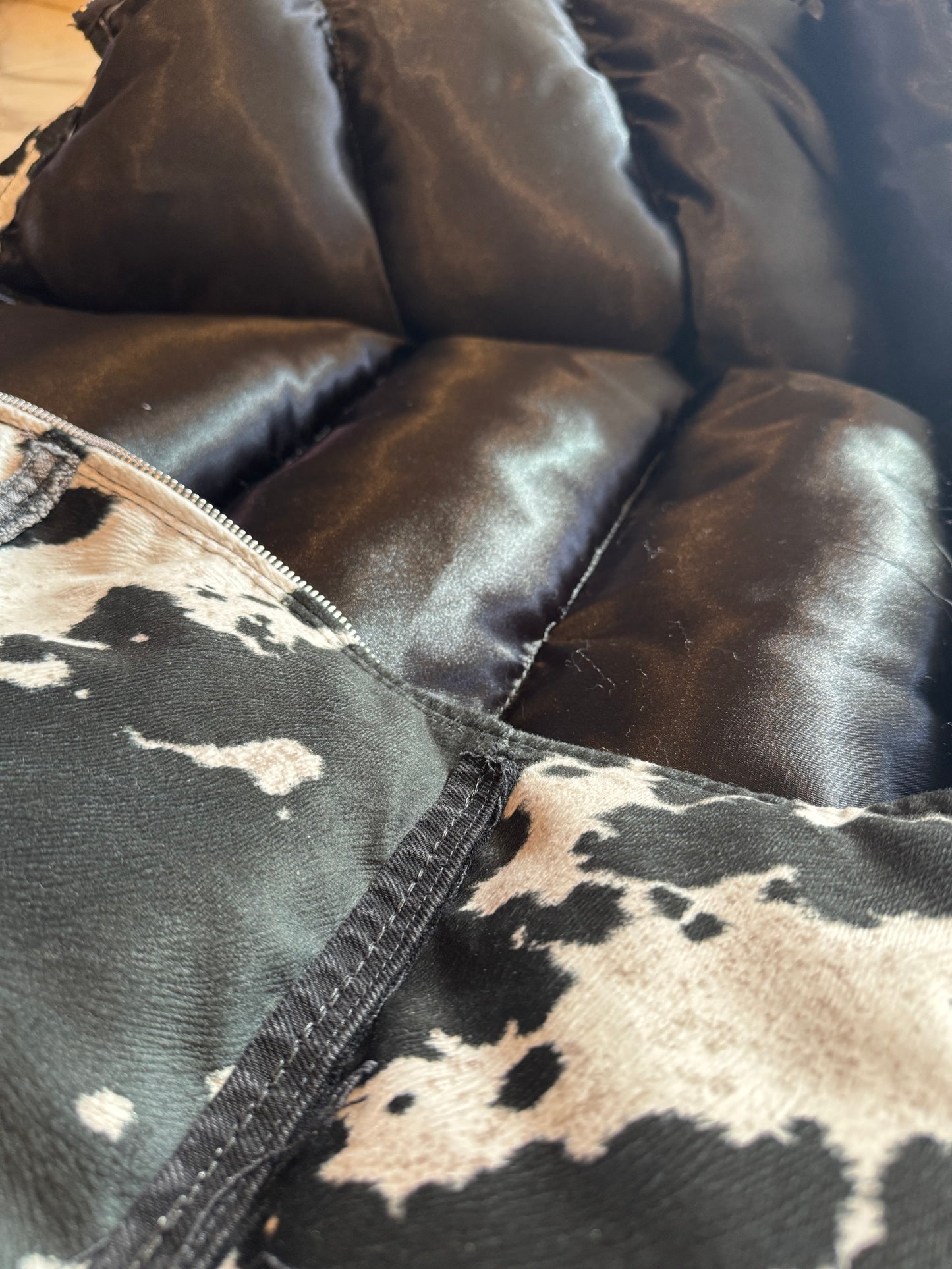Cowhide Levi Puffer