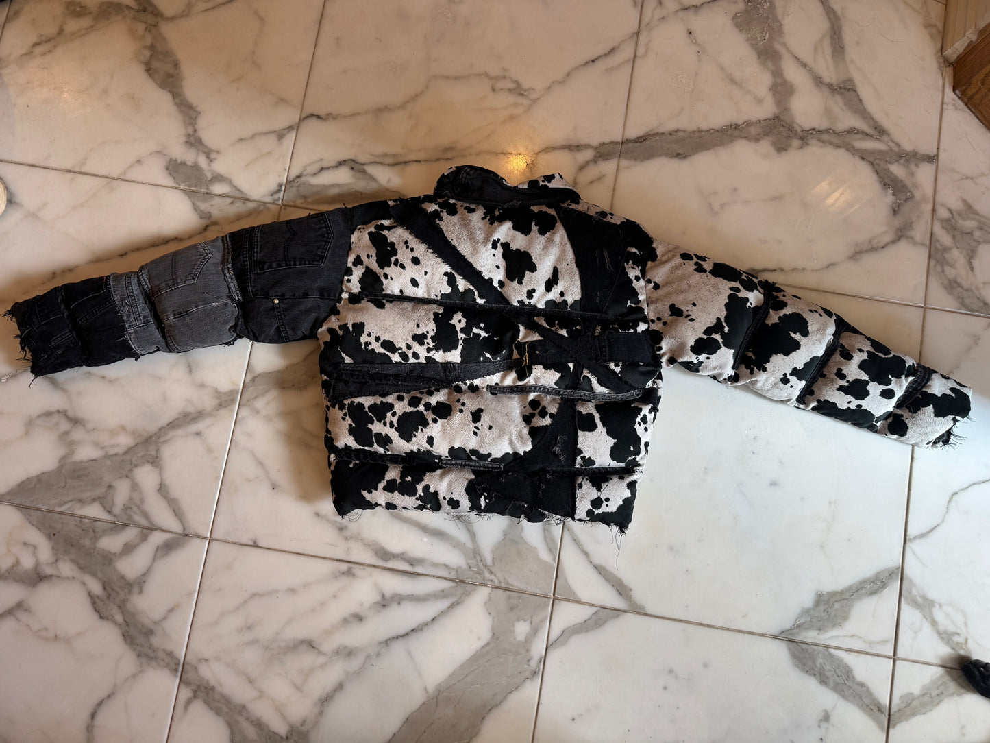 Cowhide Levi Puffer