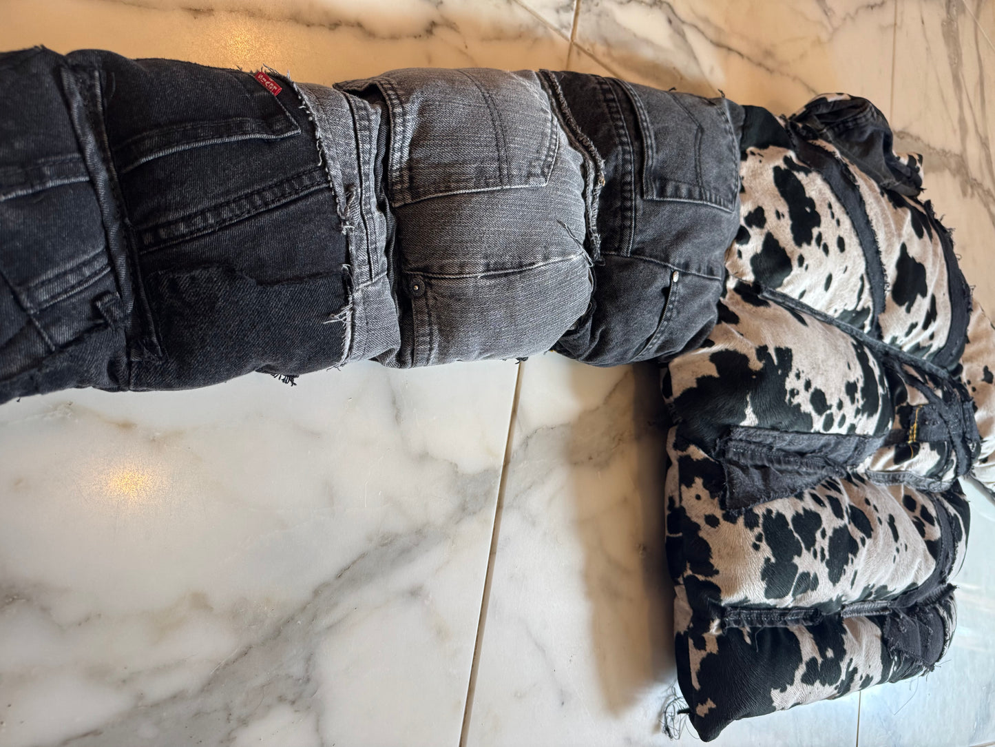 Cowhide Levi Puffer