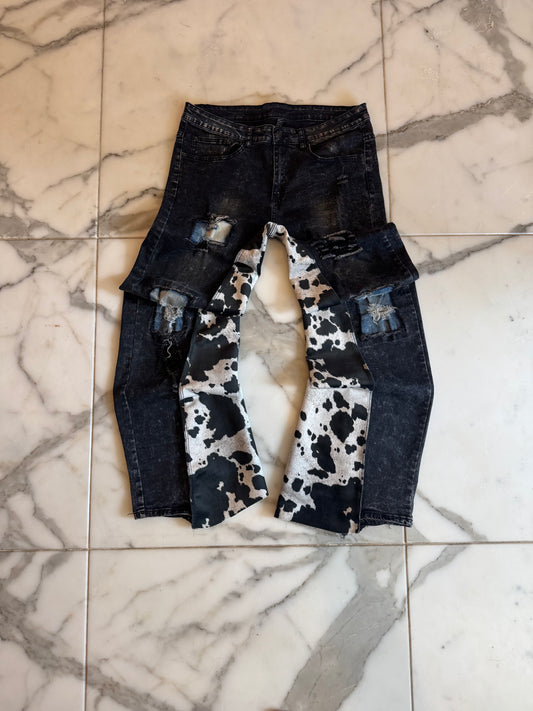 Cow Flared Y&R Jeans